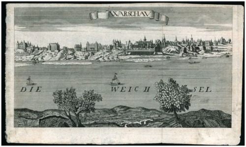 Warszawa -nienotowana panorama z 1786 r.